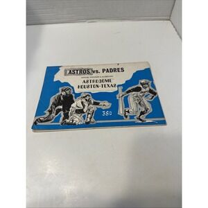 Astros Vs. Padres Official‎ Program And Scorecard